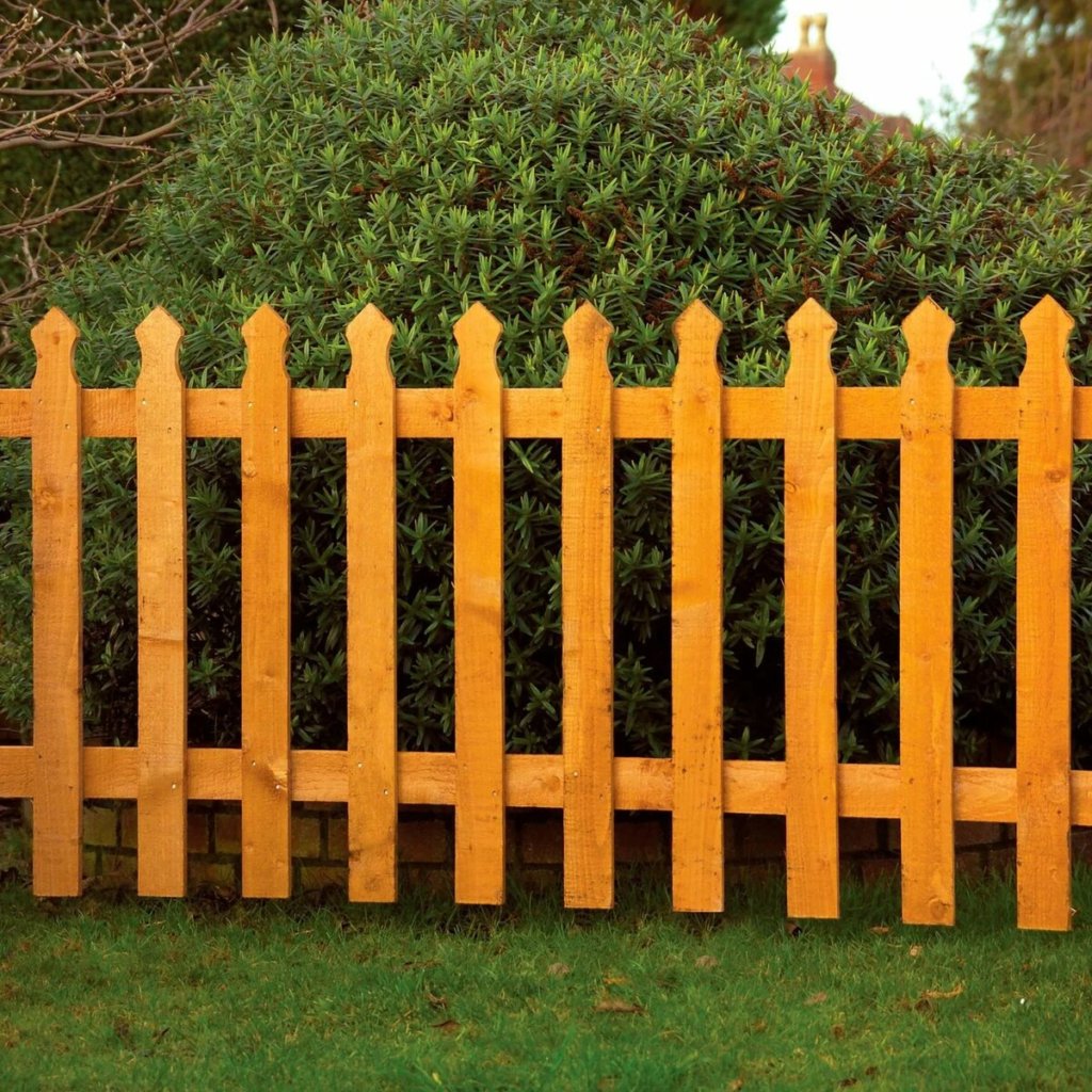 Деревянный забор для палисадника